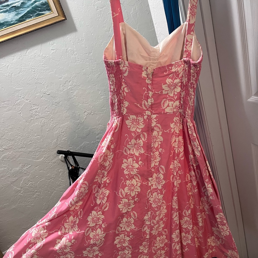 Vintage Sun Fashions Honolulu Hawaii Pink Size 8/10 Dress - Picture 7 of 7
